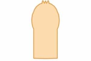 真正包茎のイラスト