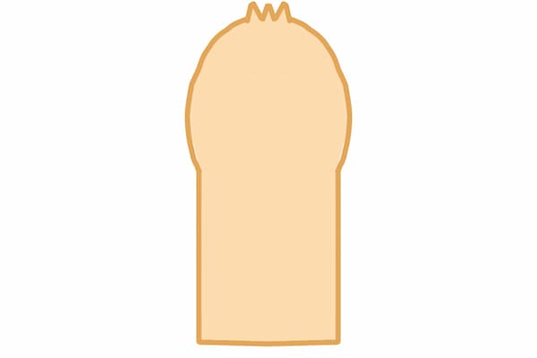 真正包茎のイラスト